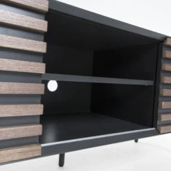 Mat Grijs Tv-meubel Met Walnoot -BePureHome Verkoop laforma mahon tv meubel walnoot bruin 05