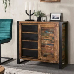 Lage Wandkast Van Gerecycled Hout -BePureHome Verkoop lage wandkast van gerecycled hout lavis som 04