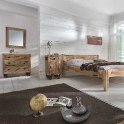 Rustiek Nachtkastje Van Mangohout -BePureHome Verkoop lavis porter industriele kast met tekst 02 2