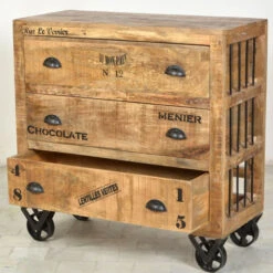 Robuuste Ladekast Industrieel -BePureHome Verkoop lavis porter industriele ladekast met tekst 04