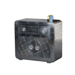 Aluminium Dressoir Zilver -BePureHome Verkoop lavis witold zilveren dressoir met 1 laden 01