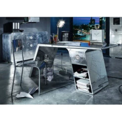 Dressoir Zilver Aluminium -BePureHome Verkoop lavis witold zilveren wandkast van aluminium 03