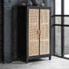 Zwarte Kast Met Rotan Naturel -BePureHome Verkoop must living provence zwarte kast met rotan naturel 01 1