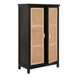 Zwarte Kast Met Rotan Naturel -BePureHome Verkoop must living provence zwarte kast met rotan naturel 03