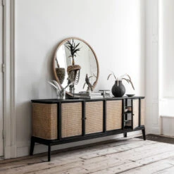 Webbing Dressoir Ronde Hoeken 213 Cm -BePureHome Verkoop must living raffles webbing dressoir met ronde hoeken 213 cm 05