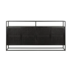 Dressoir Zwart Rotan -BePureHome Verkoop must living spiderman dressoir zwart rotan 01