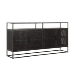 Dressoir Zwart Rotan -BePureHome Verkoop must living spiderman dressoir zwart rotan 02