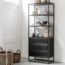 Open Kast Met Lades Rotan -BePureHome Verkoop must living spiderman open kast met lades rotan 04