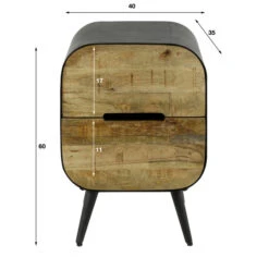 Nachtkastje Met 2 Mangohouten Lades -BePureHome Verkoop nachtkastje met 2 mangohouten lades carve giani 05