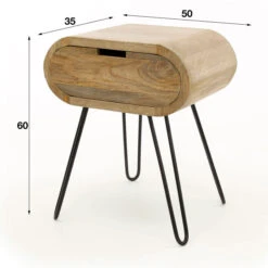 Nachtkastje Met Ronde Hoeken Mango Hout -BePureHome Verkoop nachtkastje met ronde hoeken mango hout barrel giani 04