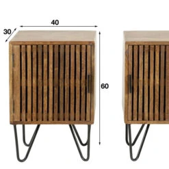 Nachtkastjes Mangohout Set Van 2 -BePureHome Verkoop nachtkastjes mangohout set van 2 tweak giani 06