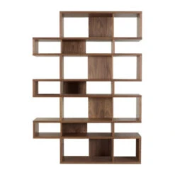 Hoge Boekenkast Walnoot 220 Cm -BePureHome Verkoop noten boekenkast tundo amavel 220 101 800x800 1