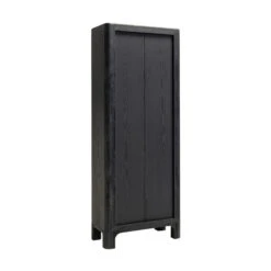 Hoge Zwarte Wandkast -BePureHome Verkoop richmond interiors baccarat hoge zwarte wandkast 02