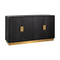 Zwart Dressoir Met Visgraat