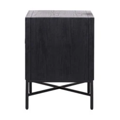 Zwart Nachtkastje Van Hout -BePureHome Verkoop richmond interiors blax zwart nachtkastje van hout 02