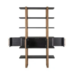 Wandkast Hout En Goud -BePureHome Verkoop richmond interiors cambon wandkast hout en goud 04