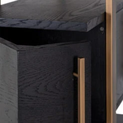 Wandkast Hout En Goud -BePureHome Verkoop richmond interiors cambon wandkast hout en goud 11