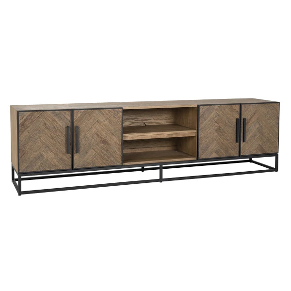 Tv-dressoir Visgraat Eiken 2 Tv-dressoir Visgraat Eiken - Afbeelding 2