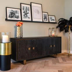 Zwart Dressoir Met Goud