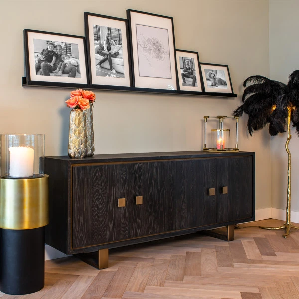 Zwart Dressoir Met Goud 1 Zwart Dressoir Met Goud