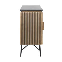 Dressoir Goud Met Marmer -BePureHome Verkoop richmond interiors ironville dressoir goud met marmer 02
