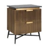Gouden Nachtkastje Met Marmer -BePureHome Verkoop richmond interiors ironville gouden nachtkastje met marmer 01