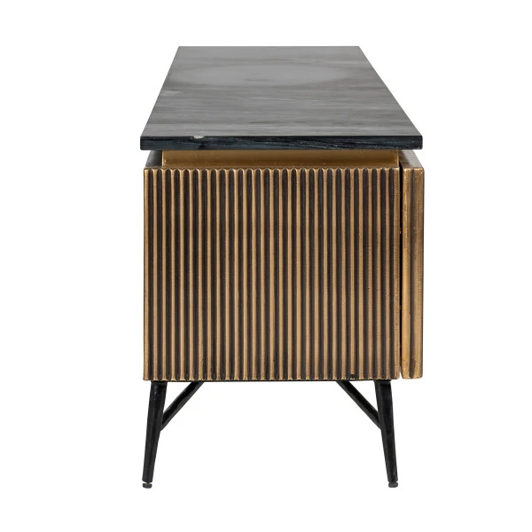 Tv-meubel Messing En Marmer 9 Tv-meubel Messing En Marmer - Afbeelding 9