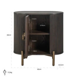 Ovaal Nachtkastje 12 Ovaal Nachtkastje -BePureHome Verkoop richmond interiors luxor ovaal nachtkastje 05