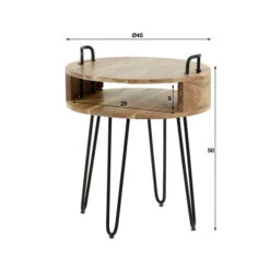 Rond Nachtkastje Acaciahout -BePureHome Verkoop rond nachtkastje acaciahout ari giani 04