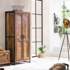 Sloophouten Kast Met Planken -BePureHome Verkoop sloophouten wandkast met planken ary lavis 01