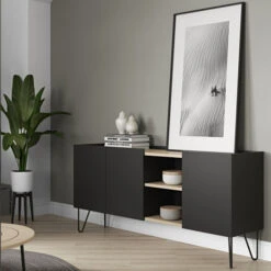 Dressoir Met Eiken -BePureHome Verkoop temahome nina eiken dressoir 08