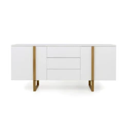 Modern Dressoir Met Eiken -BePureHome Verkoop tenzo birka modern dressoir wit met eiken 04 1