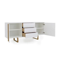 Modern Dressoir Met Eiken -BePureHome Verkoop tenzo birka modern dressoir wit met eiken 06 1