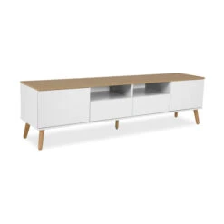 Tv-meubel Met Eiken Blad -BePureHome Verkoop tenzo dot tv meubel eiken 03