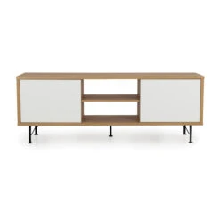 Eiken Tv-meubel Mat Zwart -BePureHome Verkoop tenzo flow tv meubel eiken 08