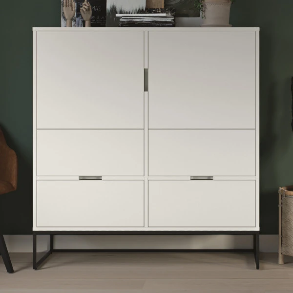 Breede Scandinavisch Wandkast 2 Breede Scandinavisch Wandkast - Afbeelding 2