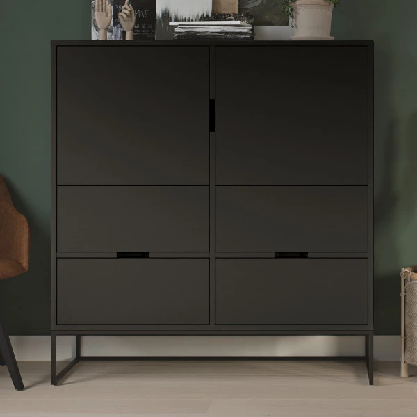 Breede Scandinavisch Wandkast 3 Breede Scandinavisch Wandkast - Afbeelding 3