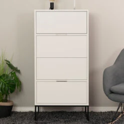 Wandkastje Met 4 Lades -BePureHome Verkoop tenzo lipp wandkastje met 4 lades wit 07 1