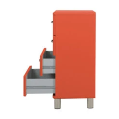 Halfhoge Ladekast -BePureHome Verkoop tenzo malibu halfhoge ladekast rood 02 3