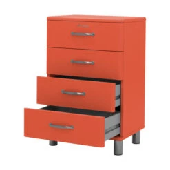 Halfhoge Ladekast -BePureHome Verkoop tenzo malibu halfhoge ladekast rood 03 2