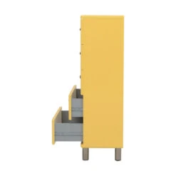 Hoge Ladekast -BePureHome Verkoop tenzo malibu hoge ladekast geel 01 1