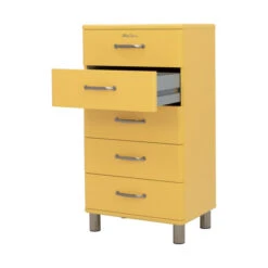 Hoge Ladekast -BePureHome Verkoop tenzo malibu hoge ladekast geel 02 1