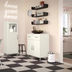 Klein Retro Dressoir -BePureHome Verkoop tenzo malibu klein retro dressoir wit 02 1