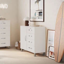 Klein Retro Dressoir -BePureHome Verkoop tenzo malibu klein retro dressoir wit 04 1