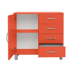 Retro Dressoir Small -BePureHome Verkoop tenzo malibu retro dressoir small rood 02 1