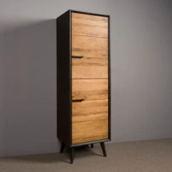 Smalle Wandkast Eiken Rechtsdraaiend