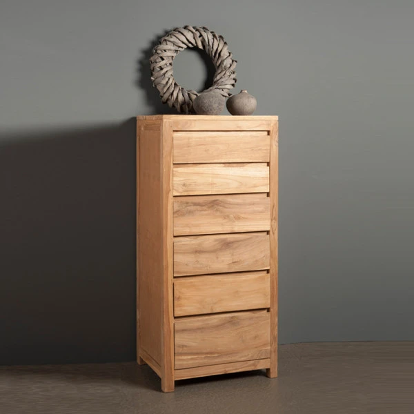 Ladekast Teakhout Met 6 Lades 1 Ladekast Teakhout Met 6 Lades