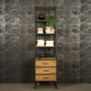 Smalle Open Kast Van Teakhout -BePureHome Verkoop tower living felino smalle open kast van teakhout 02