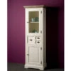 Vitrinekast Landelijk Smal 8 Vitrinekast Landelijk Smal -BePureHome Verkoop tower living fleur romantisch witte vitrinekast 01 1