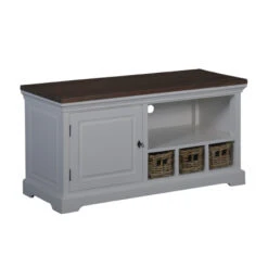 Tv-meubel Met Manden Landelijk120 Cm 3 Tv-meubel Met Manden Landelijk120 Cm -BePureHome Verkoop tower living napoli landelijke tv meubel met manden 120cm 02